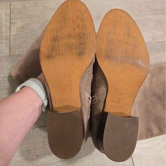 BP Over The Knee Genuine Tan Suede Boots 7 Hensley - Picture 3 of 8